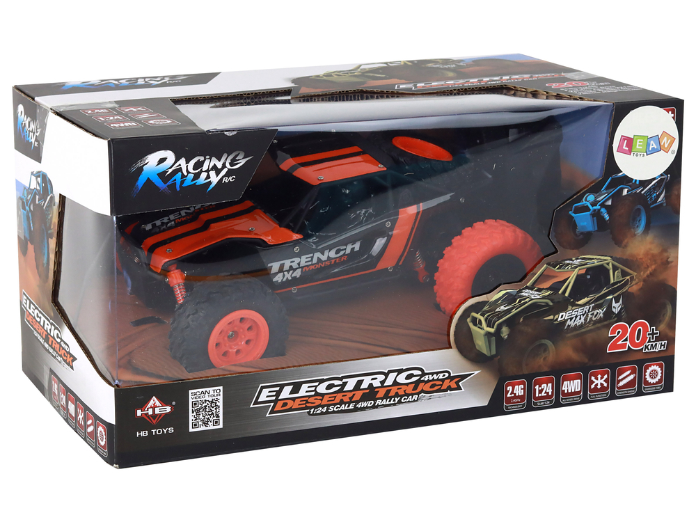Masinuta cu telecomanda Off-Road Orange 4x4 20km/h 1:24, 6 ani+ [8]