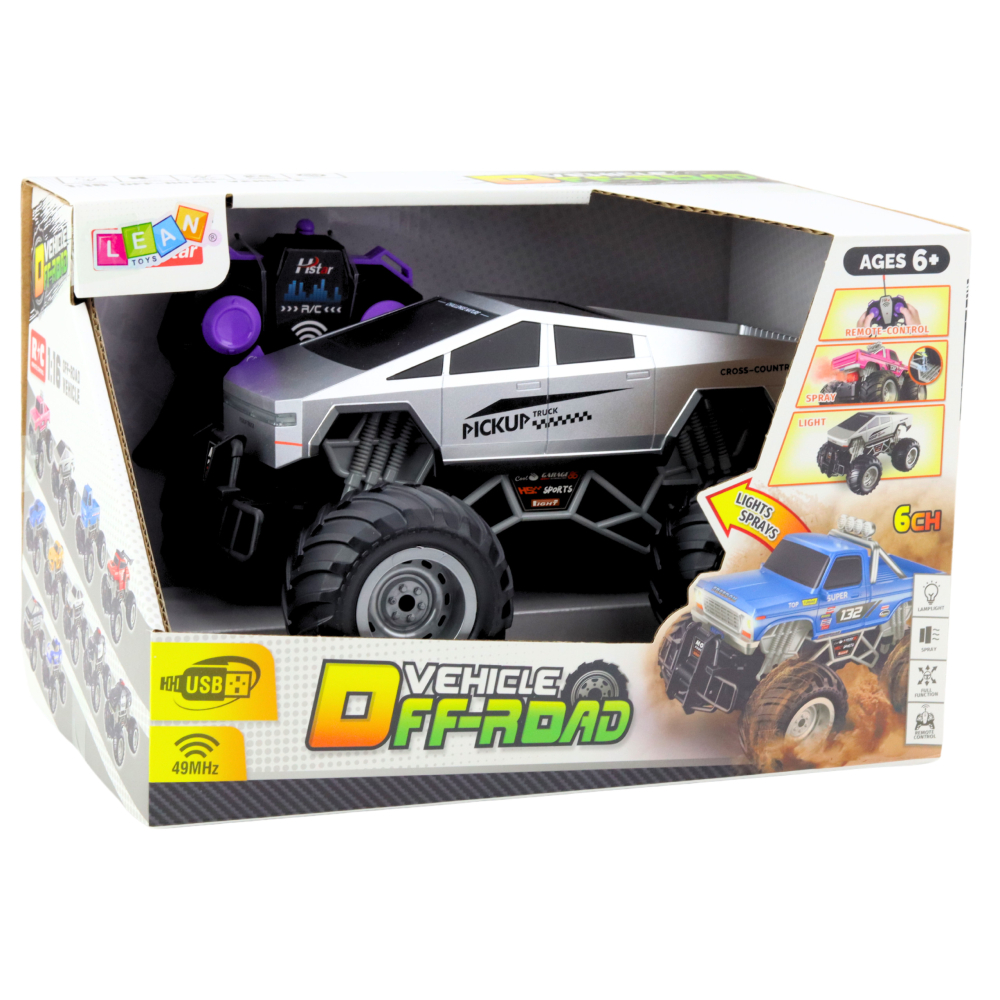 Masinuta cu telecomanda Off-Road Pickup Silver Spray 1:16, 6 ani+ [5]