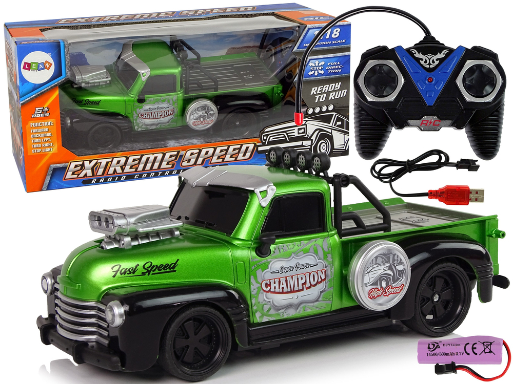 Masinuta cu telecomanda Pick-up Green Sport 1:18, 6 ani+ [2]