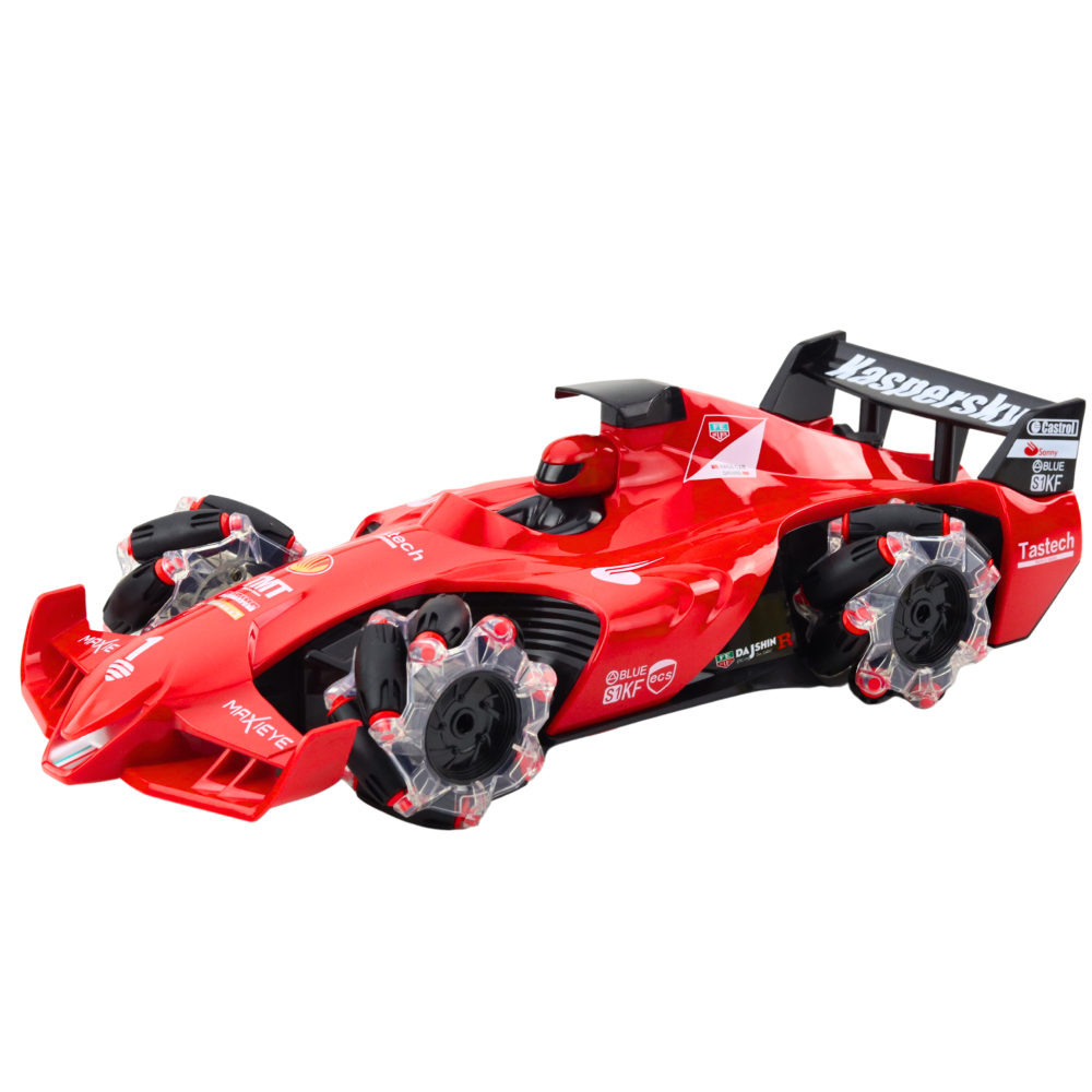 Masinuta cu telecomanda Race Car cu efect de fum si lumini LED Rosu, 6 ani+ [2]