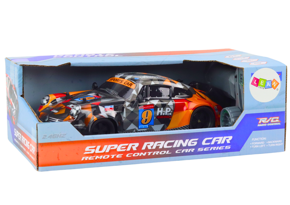 Masinuta cu telecomanda RC Drift Roti Cauciuc 1:18 Portocaliu, 6 ani+ [5]
