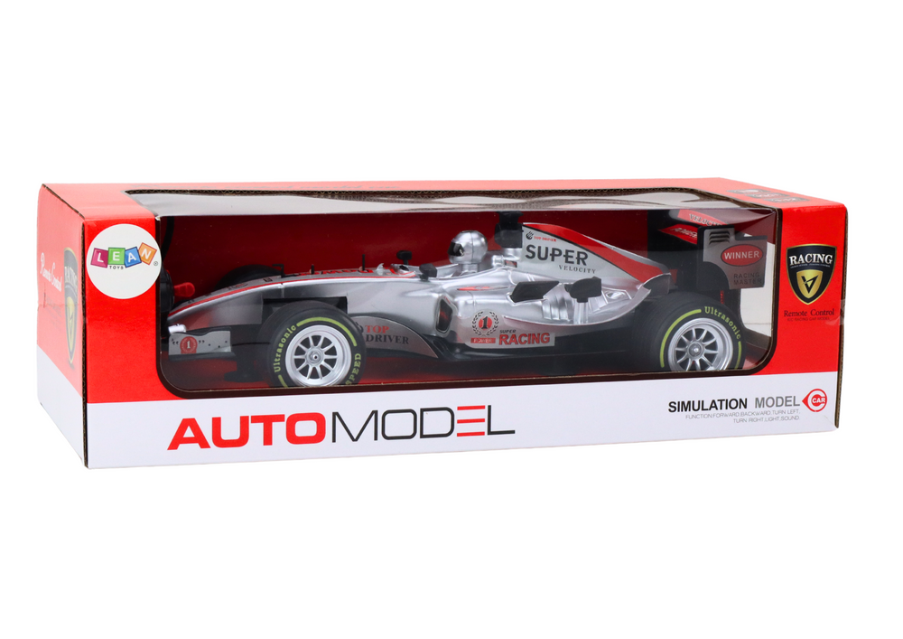 Masinuta cu telecomanda RC Racer Argintie 1:12, lumini si sunete, 3 ani+ [5]