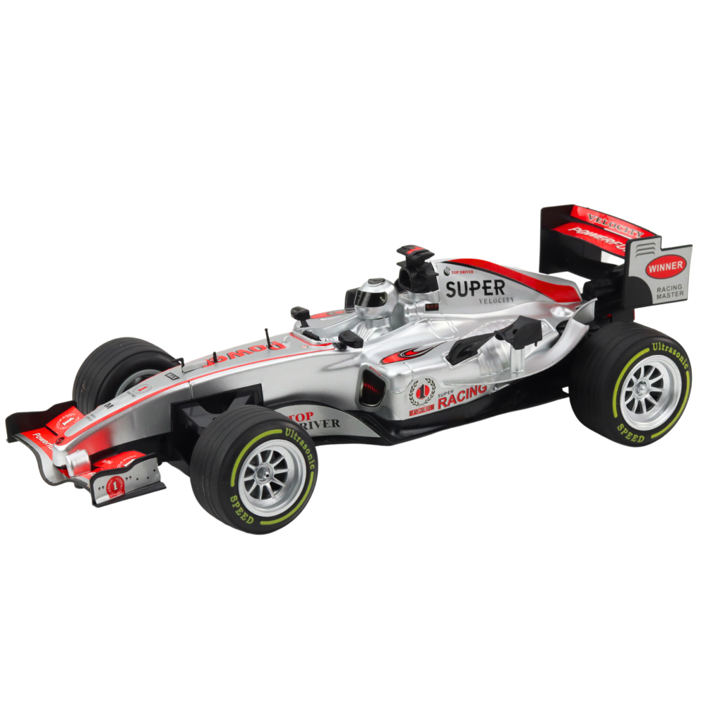 Masinuta cu telecomanda RC Racer Volan Lumini Sunete 1:12 Argintiu, 3 ani+ [2]