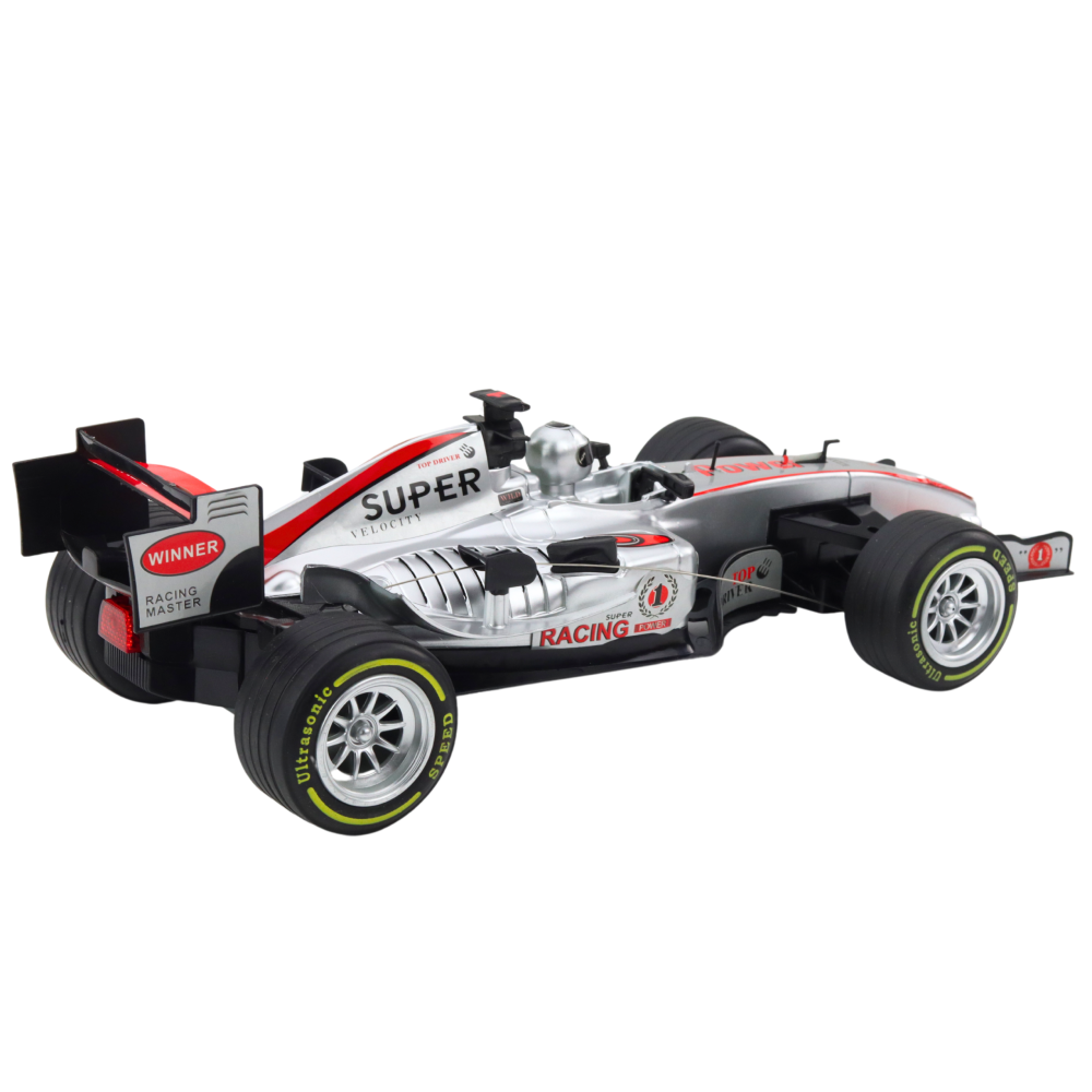 Masinuta cu telecomanda RC Racer Volan Lumini Sunete 1:12 Argintiu, 3 ani+ [3]