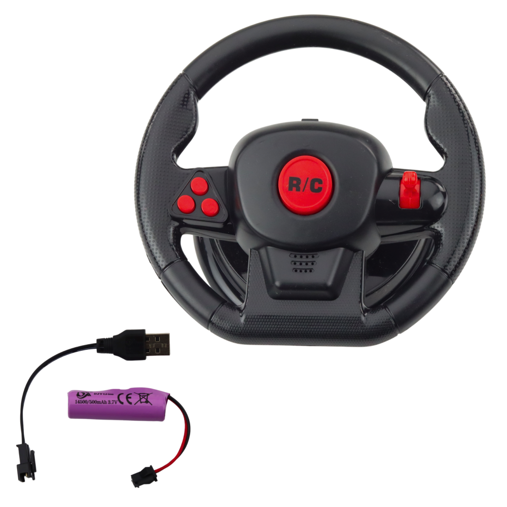Masinuta cu telecomanda RC Racer Volan Lumini Sunete 1:12 Argintiu, 3 ani+ [4]