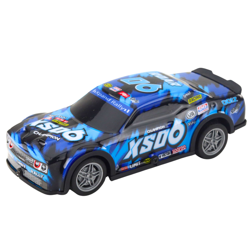 Masinuta cu telecomanda RC Racing Car luminoasa Albastru Negru, 3 ani+ [2]