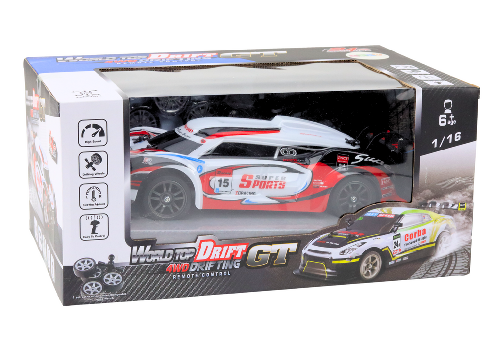Masinuta cu telecomanda RC Rally Drift 1:16 Alb si Rosu, 6 ani+ [4]