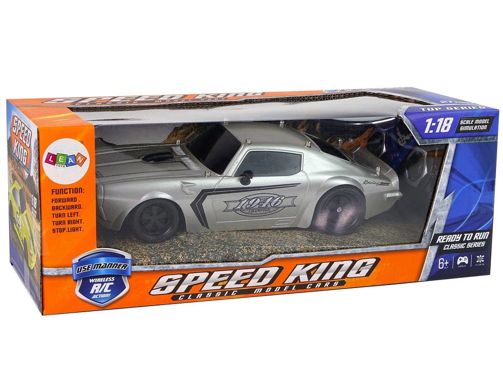 Masinuta cu telecomanda Silver Champion Sports Car 1:18, 6 ani+ [6]