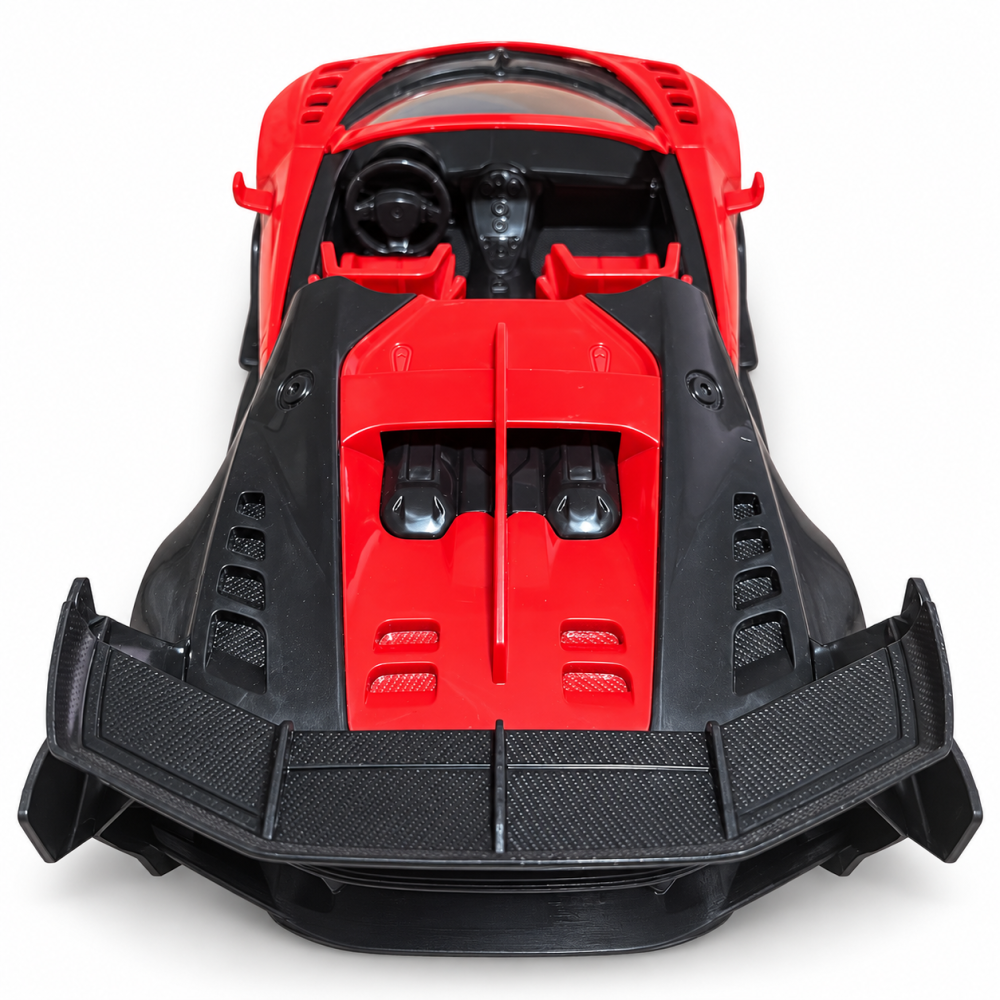 Masinuta cu telecomanda Sports Car RC 1:18, Rosu, Lumini si Roti din Cauciuc, 6 ani+ [5]