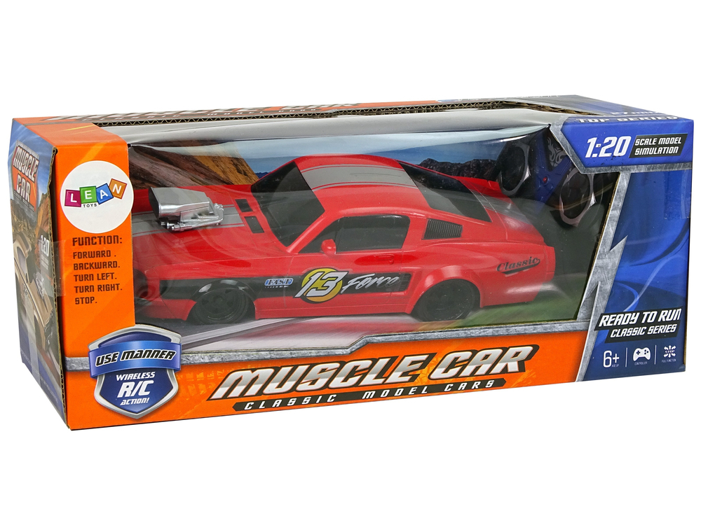 Masinuta cu telecomanda Sports Car Red Pilot 1:20, 6 ani+ [5]