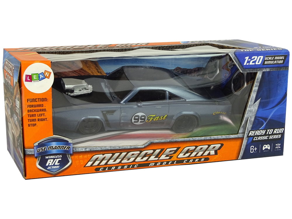 Masinuta cu telecomanda Sports Sticker Grey 1:20, 6 ani+ [6]