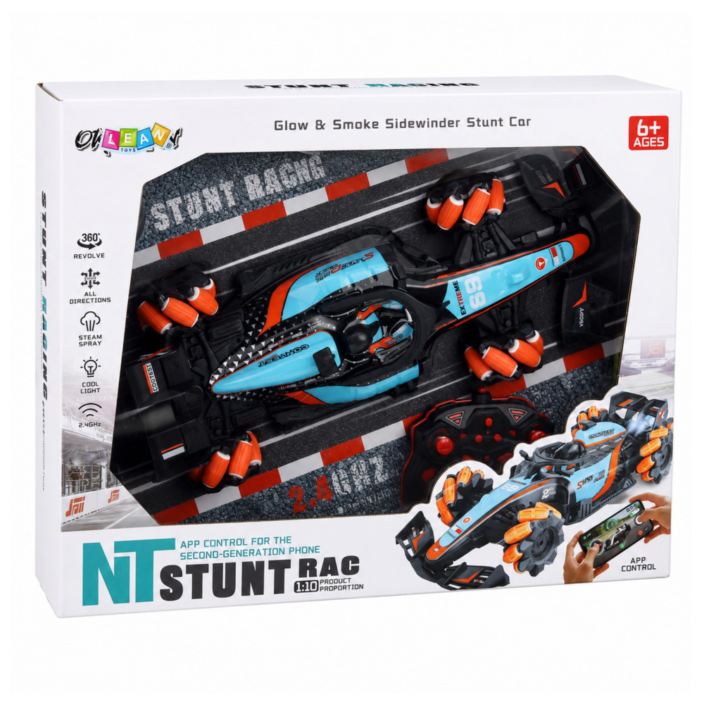 Masinuta cu telecomanda Stunt 360 4WD Efect Fum 1:10, 6 ani+ [7]