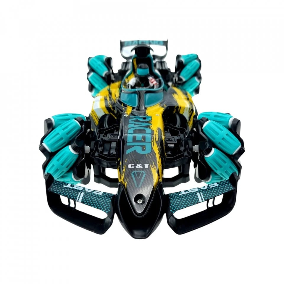 Mașinuță verde cu abur, control ceas & drift – jucărie 6+ Bebelul verde [3]