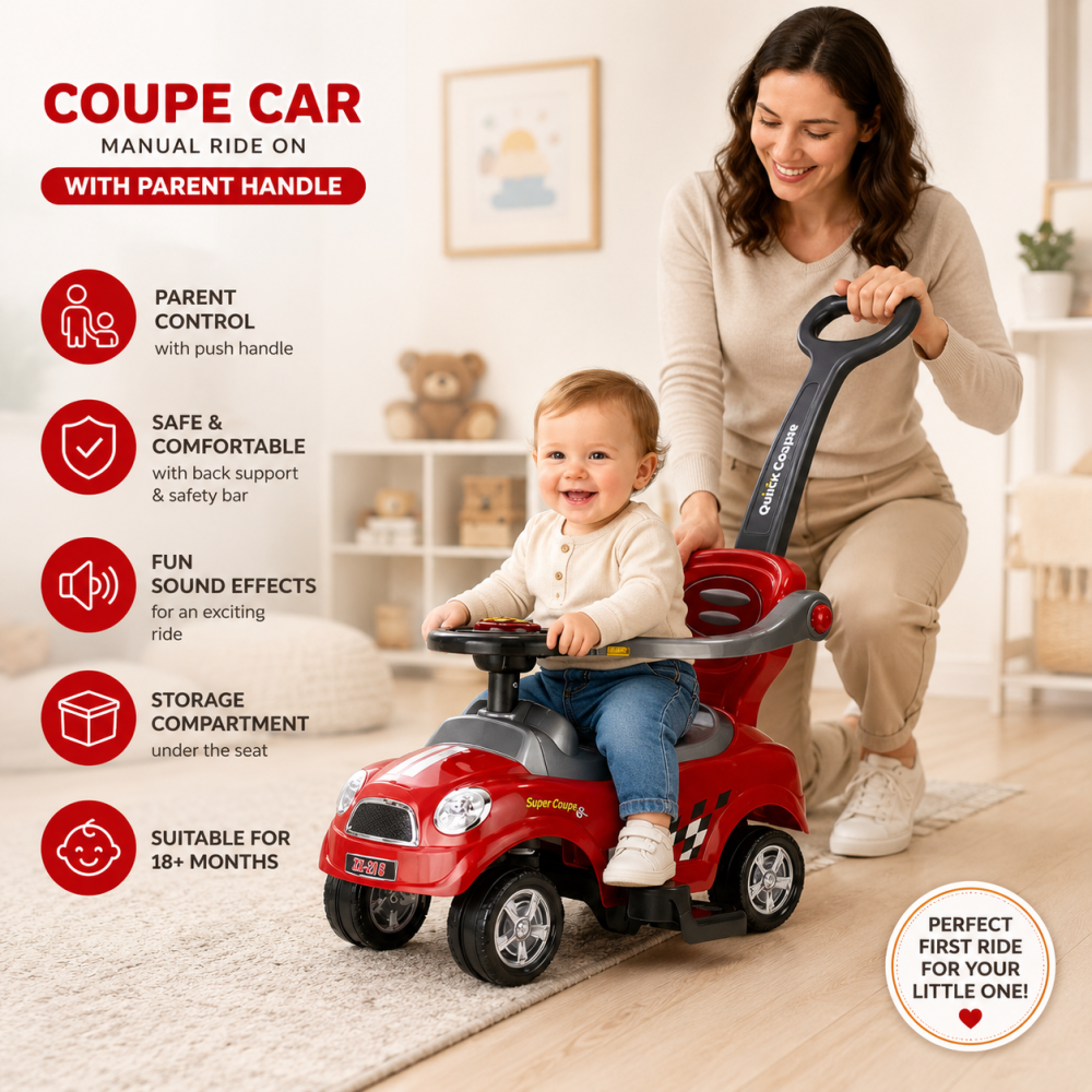 Masinuta ride-on cu maner parental si spatiu depozitare 18 luni+ | Bebelul [8]