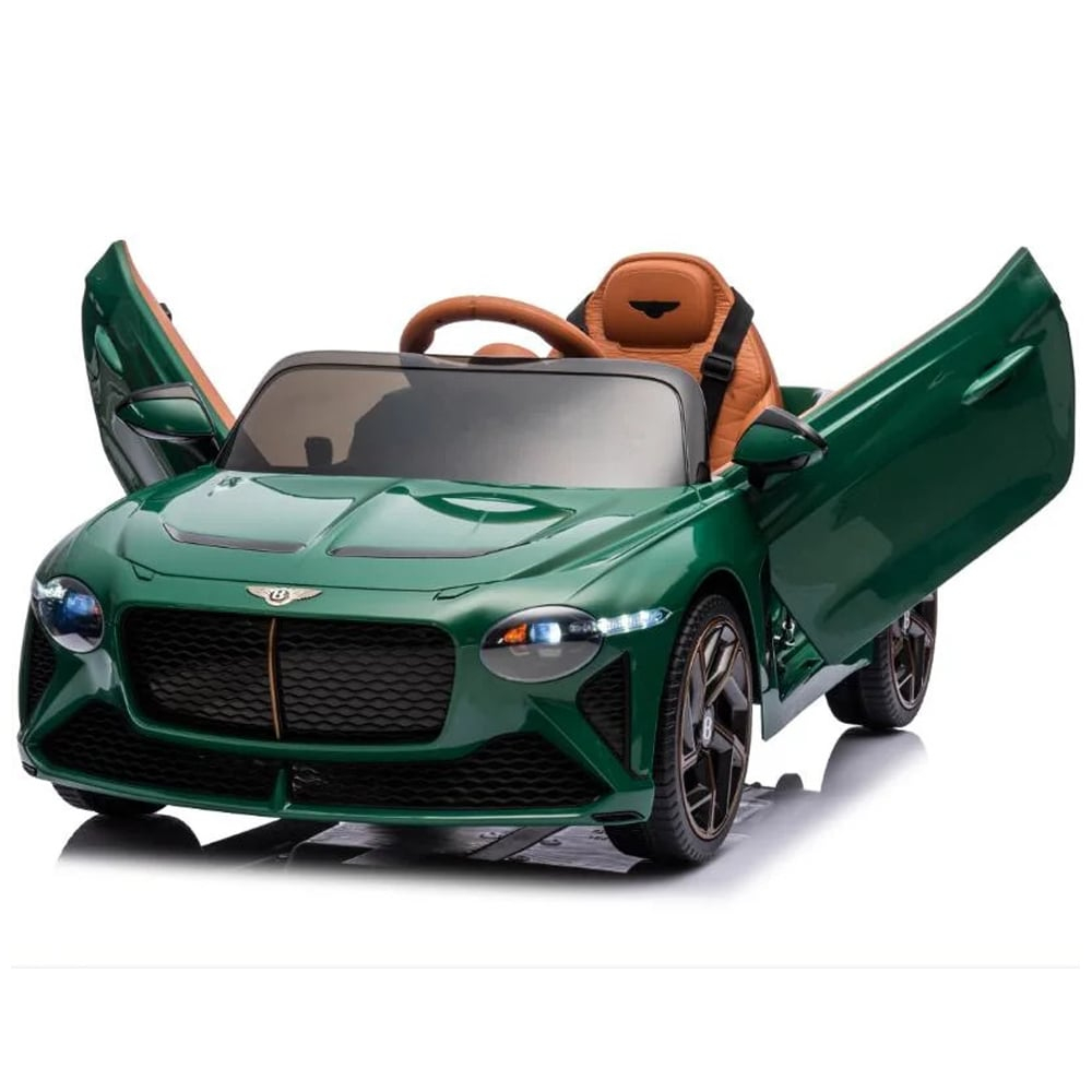 Masinuta electrica 4x4, pentru copii, Bentley Bacalar 120W 12V, cu telecomanda, scaun piele ecologica, Verde [2]