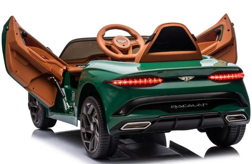 Masinuta electrica 4x4, pentru copii, Bentley Bacalar 120W 12V, cu telecomanda, scaun piele ecologica, Verde [5]