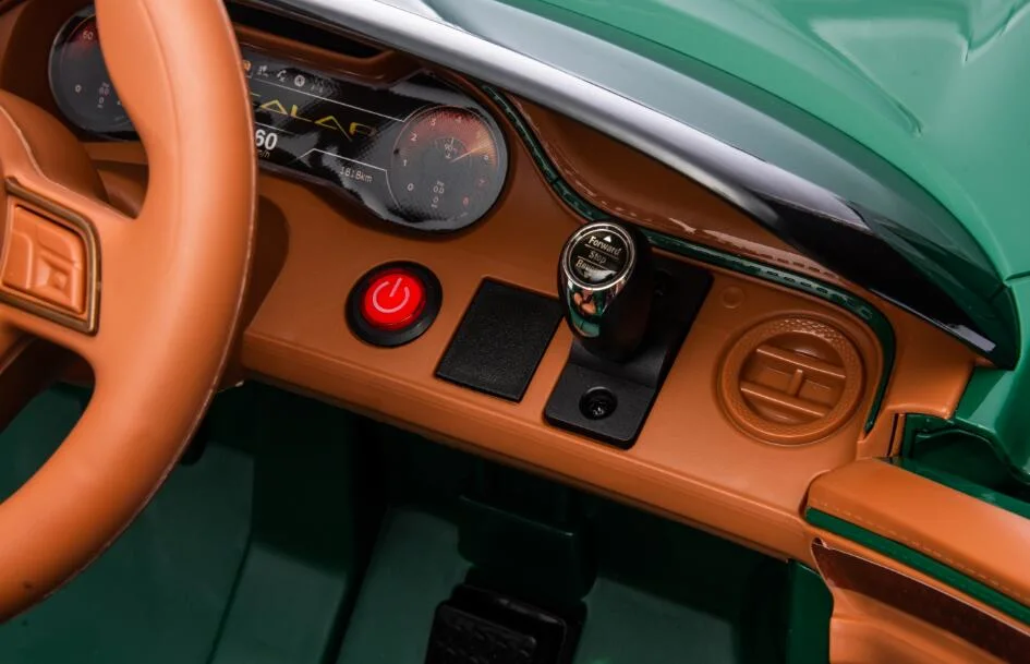 Masinuta electrica 4x4, pentru copii, Bentley Bacalar 120W 12V, cu telecomanda, scaun piele ecologica, Verde [6]