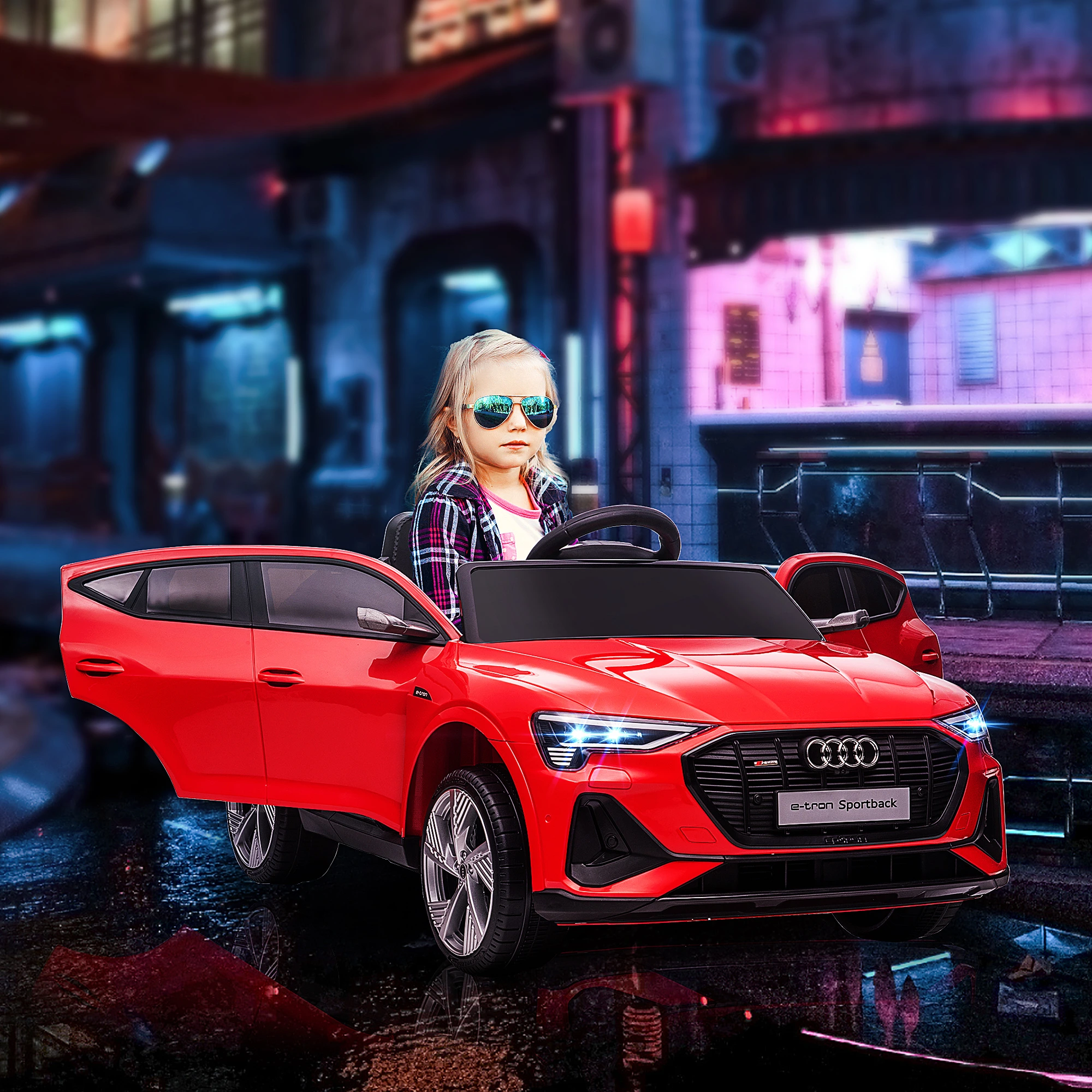 Masinuta electrica AUDI E-TRON 4X4 BEBELUL [4]