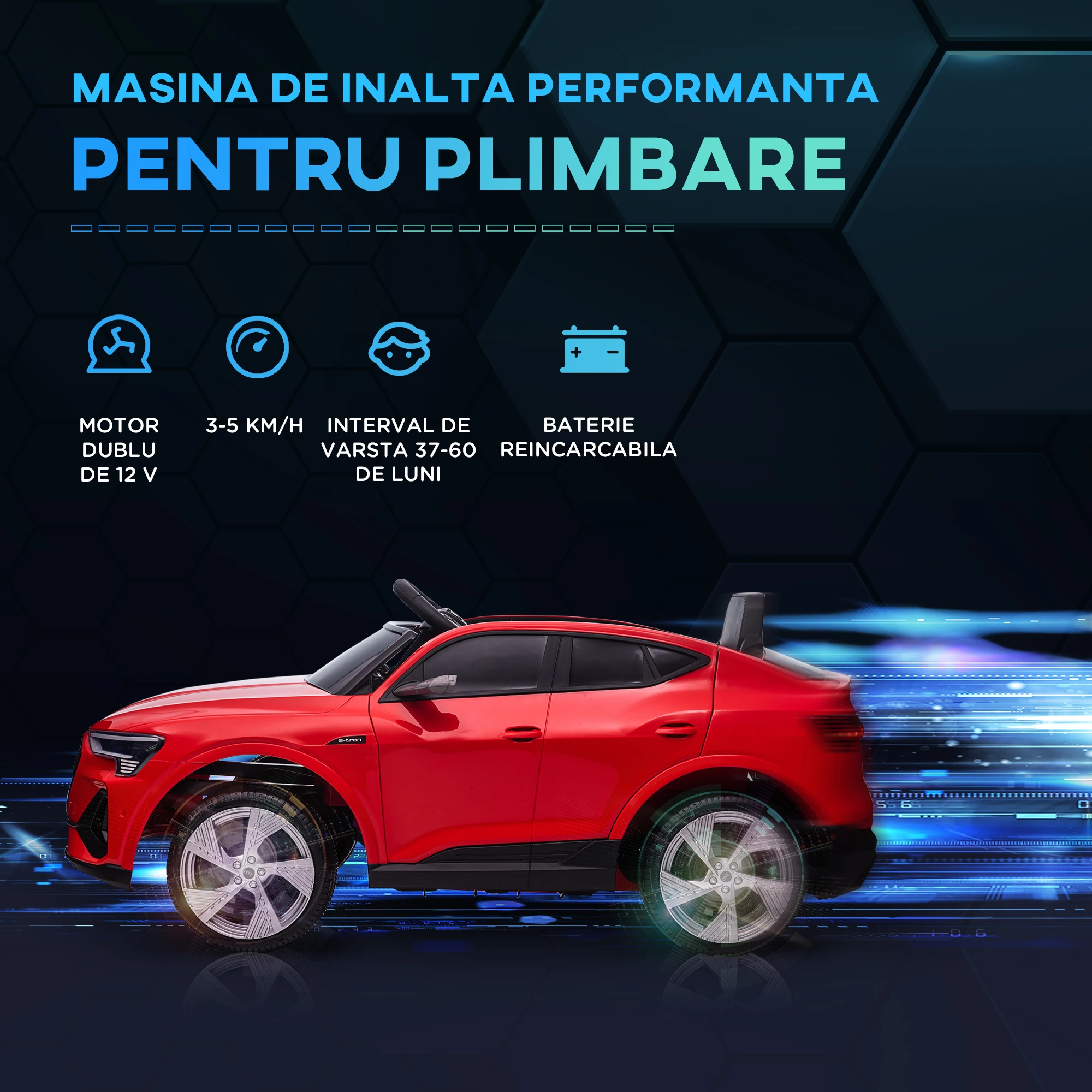 Masinuta electrica AUDI E-TRON 4X4 BEBELUL [11]