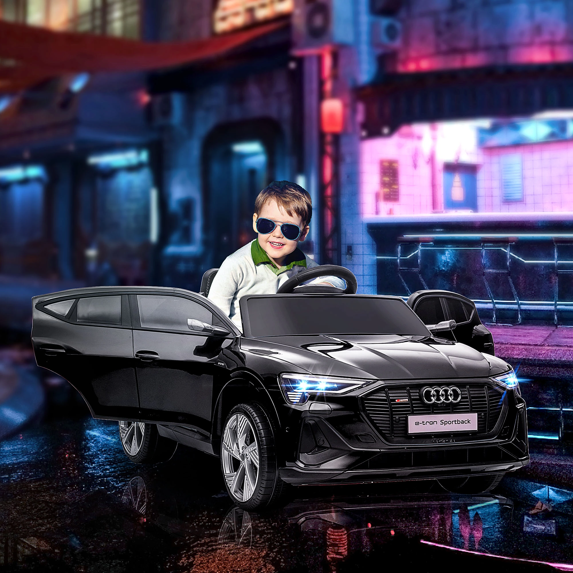 Masinuta electrica AUDI E-TRON 4X4 BEBELUL [6]