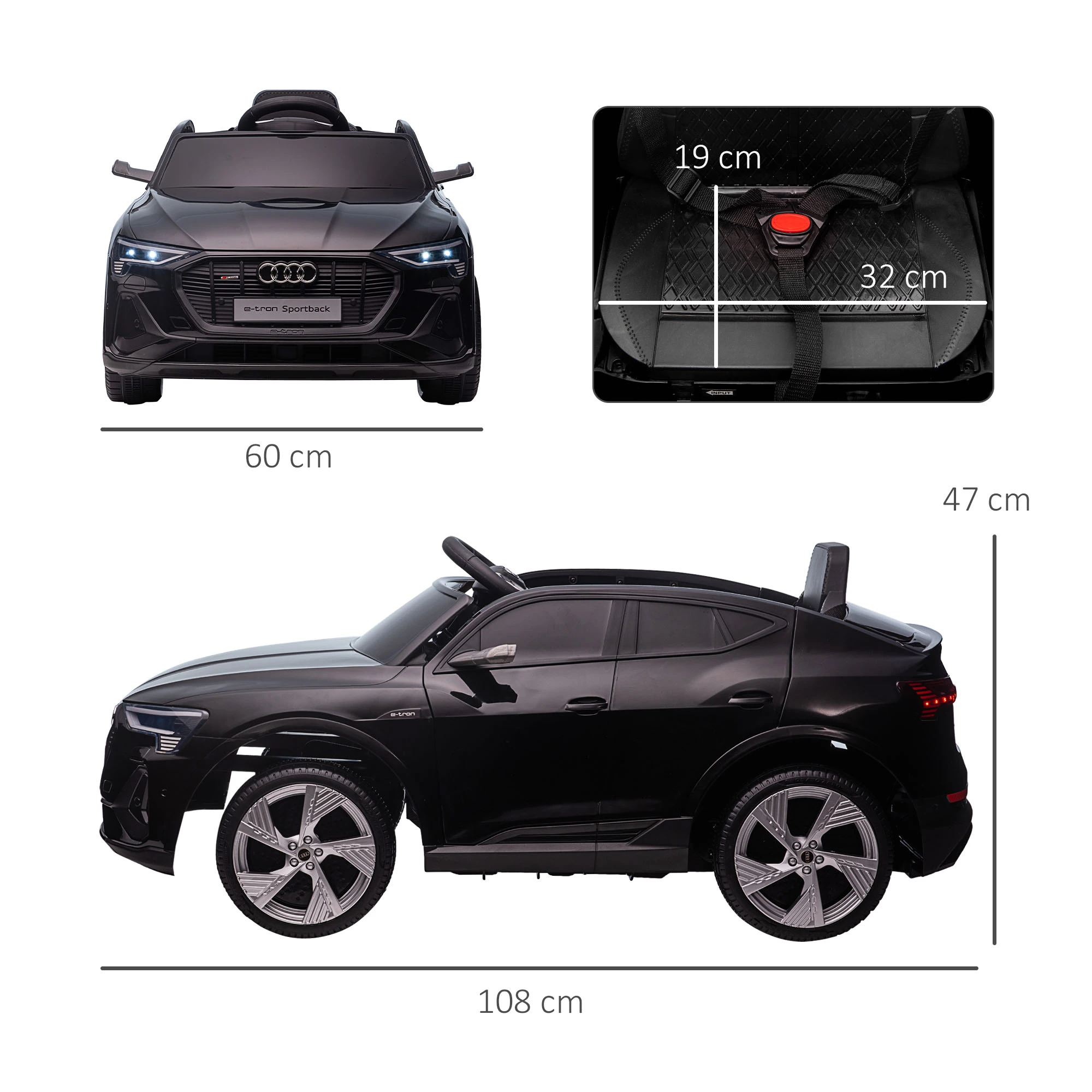 Masinuta electrica AUDI E-TRON 4X4 BEBELUL [8]