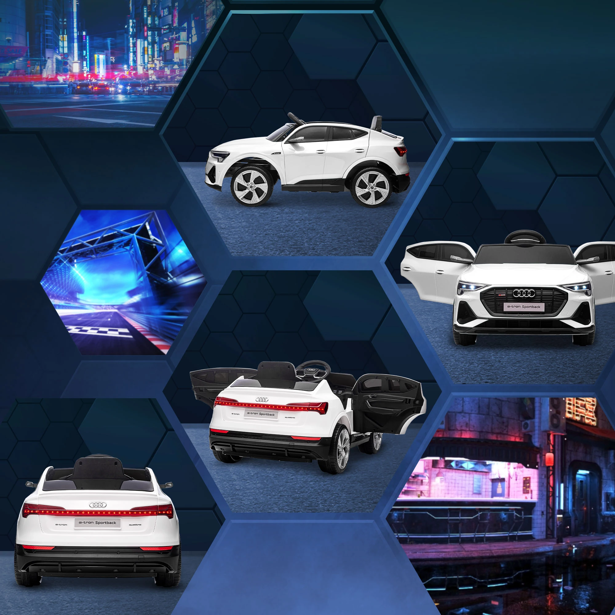 Masinuta electrica AUDI E-TRON 4X4 BEBELUL [6]