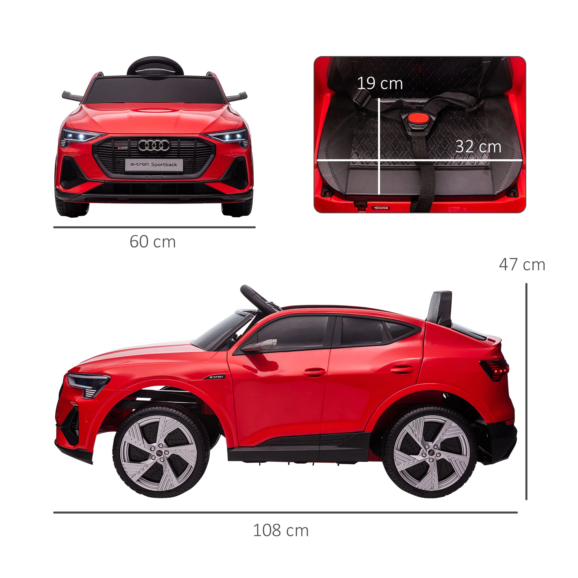 Masinuta electrica AUDI E-TRON 4X4 BEBELUL [10]