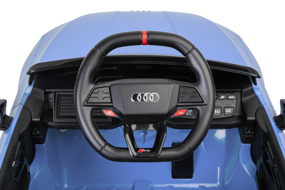 Mașinuță electrică Audi RS3 Bleumarin, 12V, 4x45W, Roți EVA, Scaun EcoPiele, Telecomandă 2.4GHz, Bluetooth, USB, 3-6 ani [8]