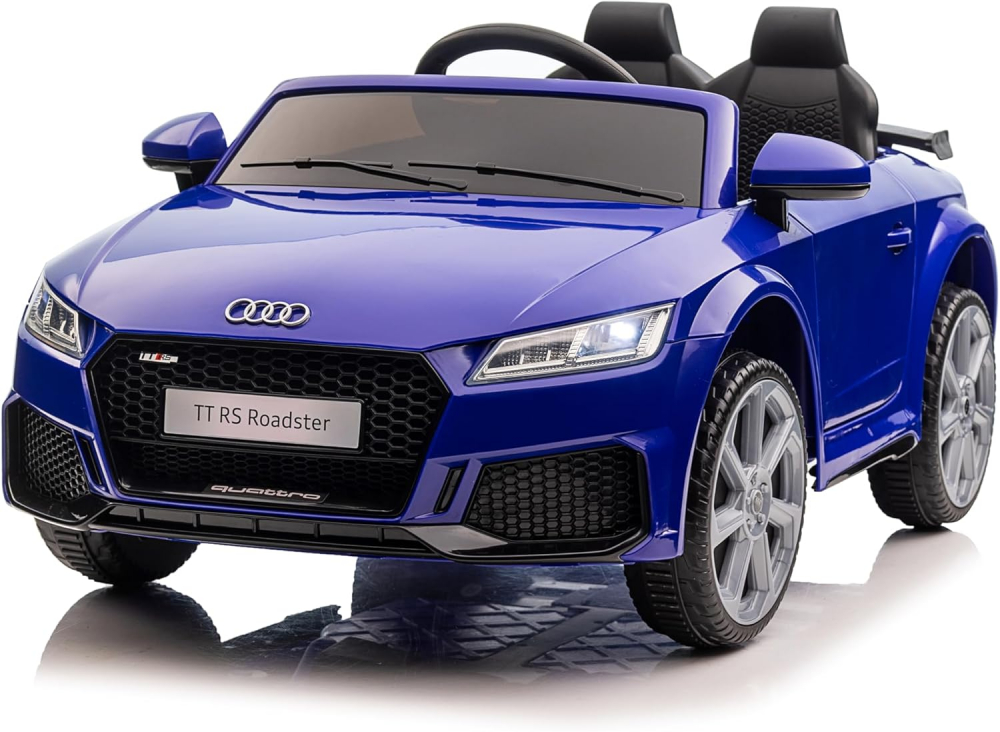 Masinuta electrica Audi TT copii cu telecomanda roti EVA scaun piele ECO [11]