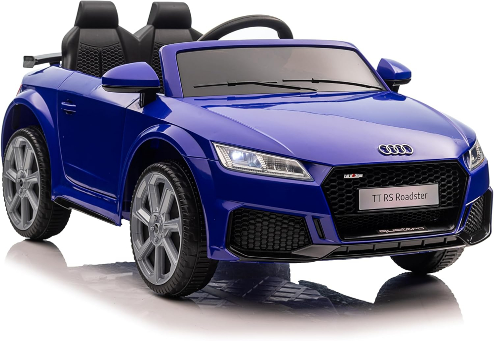 Masinuta electrica Audi TT copii cu telecomanda roti EVA scaun piele ECO [13]