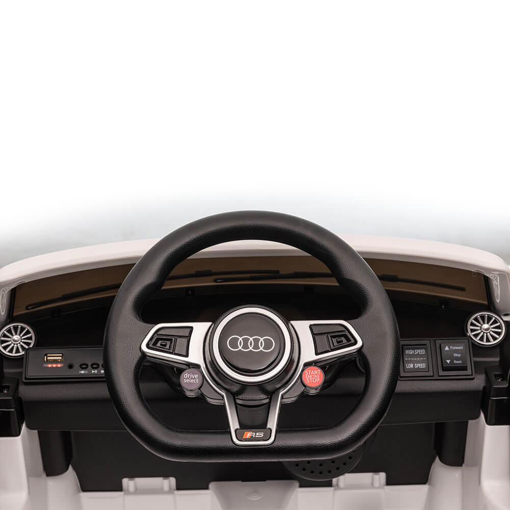 Masinuta electrica Audi TT copii cu telecomanda roti EVA scaun piele ECO [4]