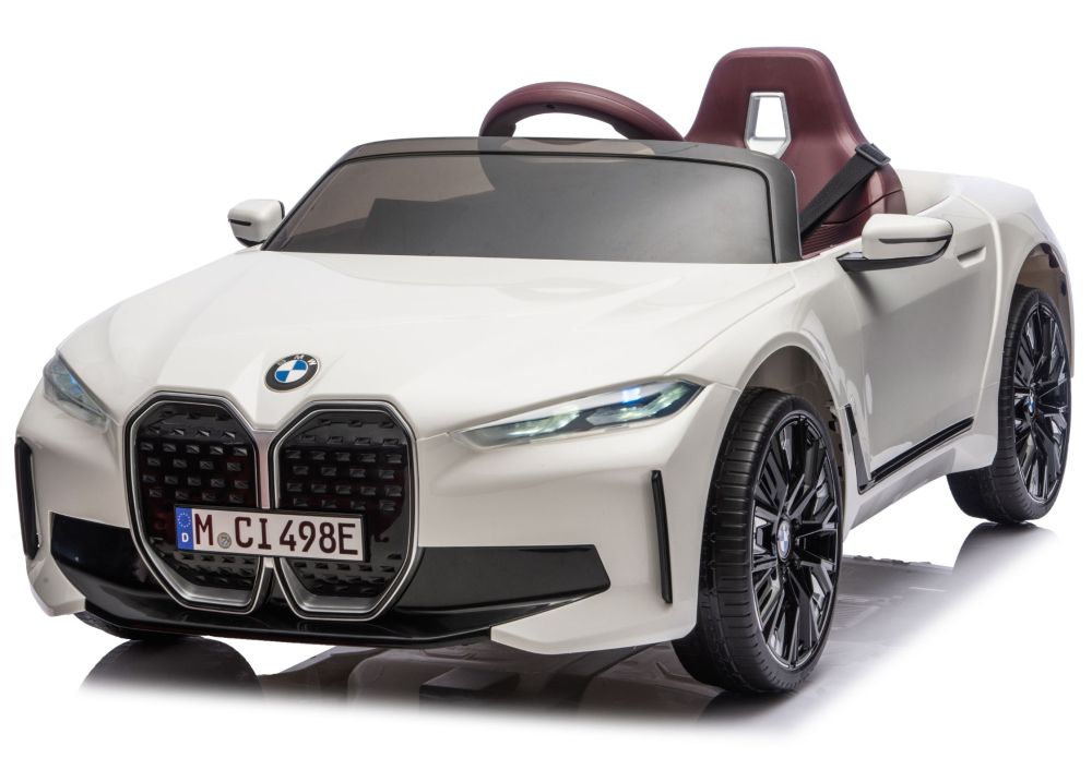 Masinuta electrica BMW i4 JE1009 4x4 alba 12V pentru copii, 3 ani+ [2]