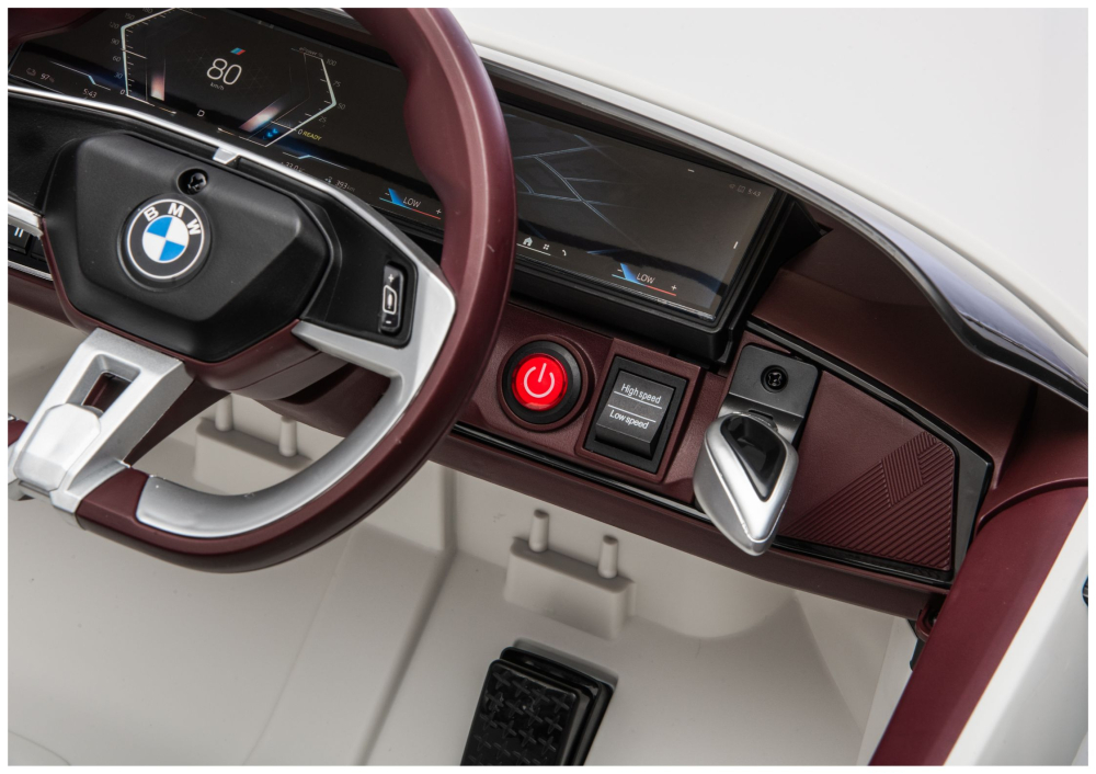 Masinuta electrica BMW i4 JE1009 4x4 alba 12V pentru copii, 3 ani+ [10]