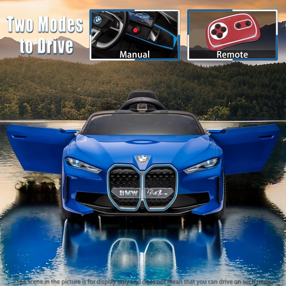 Masinuta electrica BMW I4 cu telecomanda pentru copii [10]
