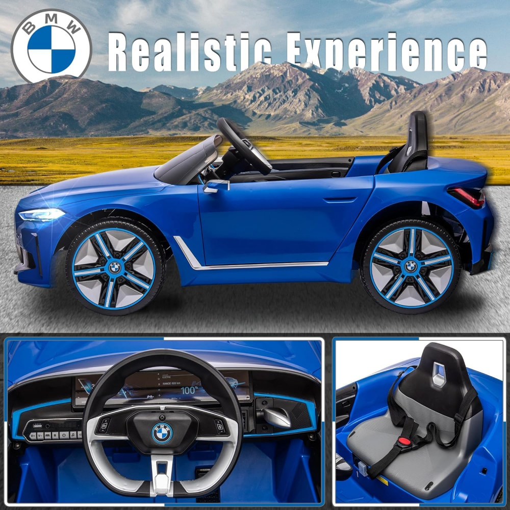 Masinuta electrica BMW I4 cu telecomanda pentru copii [8]