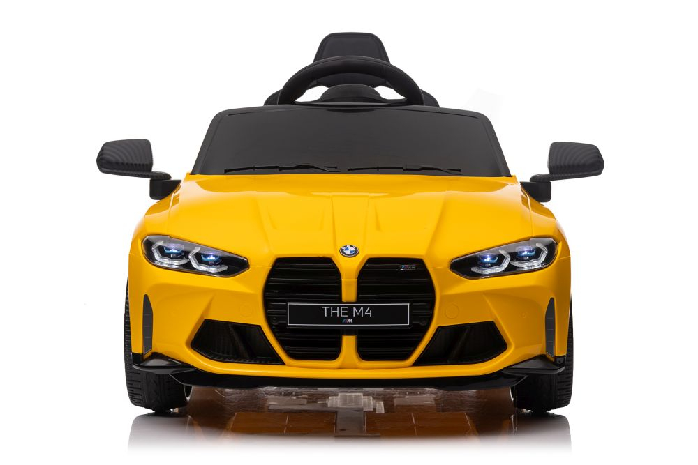 Masinuta electrica BMW M4 Galbena 12V pentru copii, 3 ani+ [10]