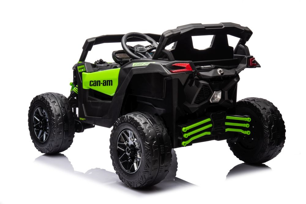 Masinuta Electrica Buggy Can-am, 24V 4x200W, Bebelul, EVA, verde, 3 ani [8]