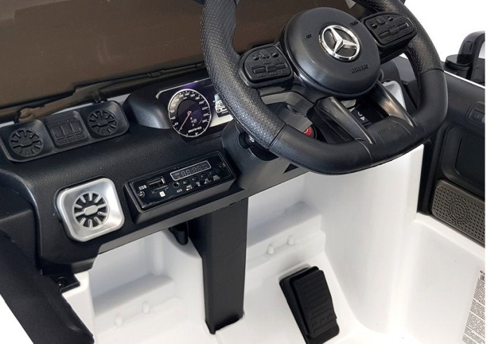Masinuta electrica Mercedes G63 AMG cu telecomanda, roti EVA si scaun piele ECO [5]