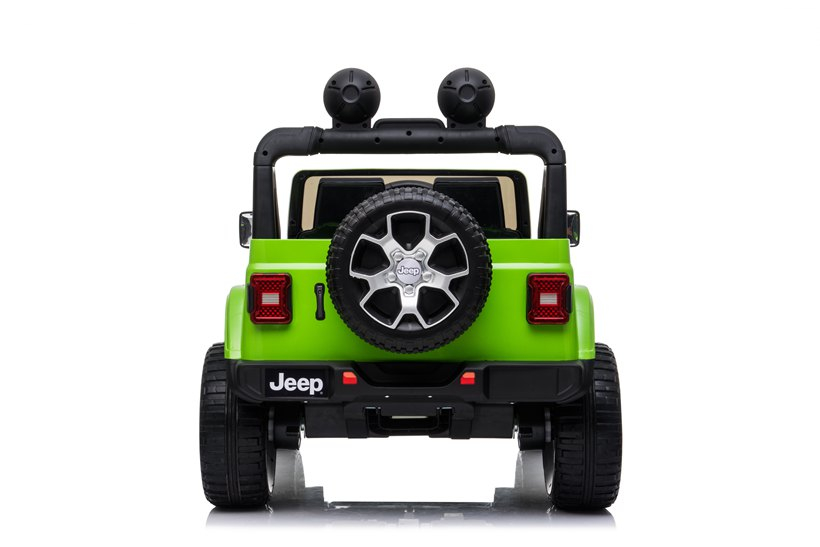Masinuta electrica Jeep Wrangler Rubicon cu licenta oficiala Jeep, 12V 10Ah, 4x35W, roti EVA, scaun imitatie piele, telecomanda parentala, MP4, verde, 3-8 ani [6]