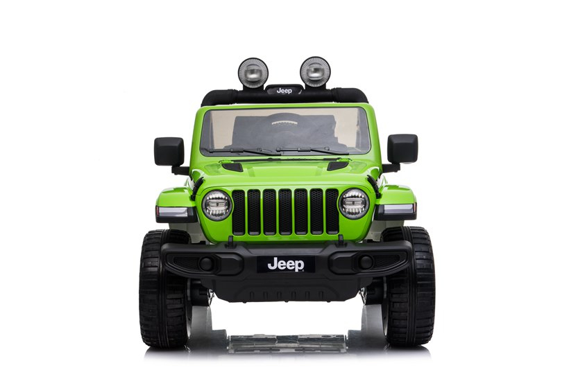 Masinuta electrica Jeep Wrangler Rubicon cu licenta oficiala Jeep, 12V 10Ah, 4x35W, roti EVA, scaun imitatie piele, telecomanda parentala, MP4, verde, 3-8 ani [3]