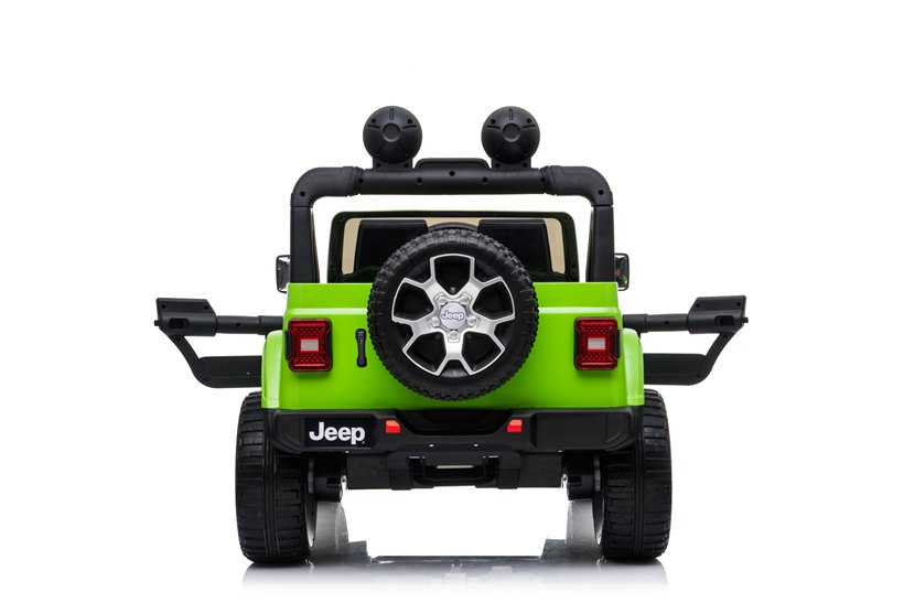 Masinuta electrica Jeep Wrangler Rubicon cu licenta oficiala Jeep, 12V 10Ah, 4x35W, roti EVA, scaun imitatie piele, telecomanda parentala, MP4, verde, 3-8 ani [8]
