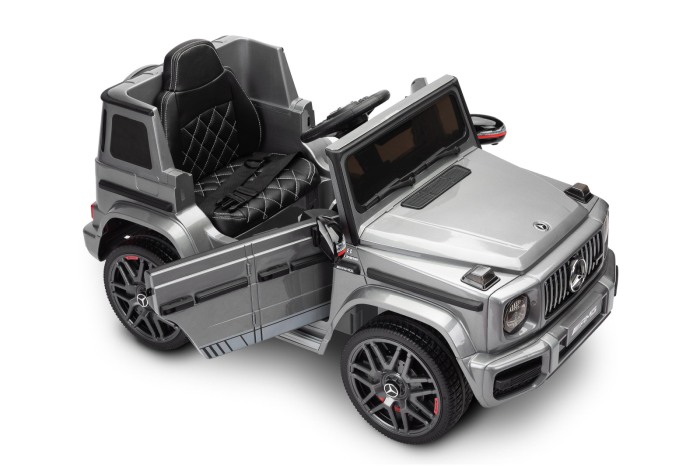 Masinuta electrica, Mercedes Benz AMG G63, cu telecomandă, 12V/7Ah, argintiu [4]