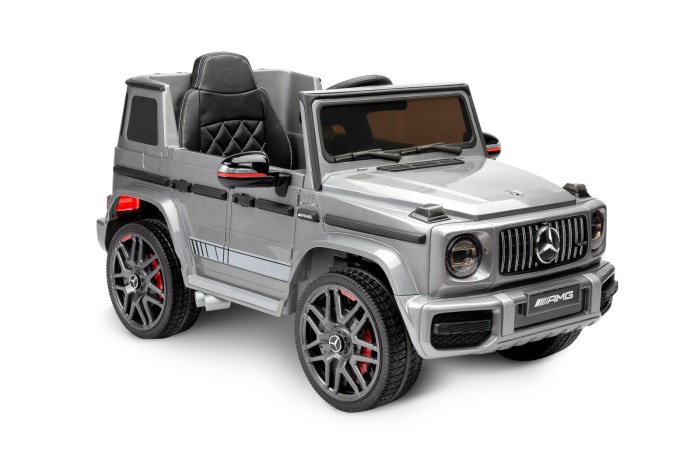 Masinuta electrica, Mercedes Benz AMG G63, cu telecomandă, 12V/7Ah, argintiu [2]