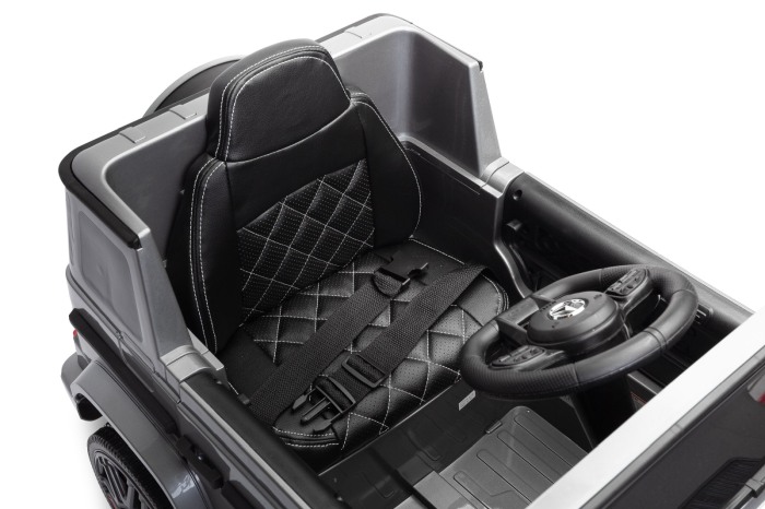 Masinuta electrica, Mercedes Benz AMG G63, cu telecomandă, 12V/7Ah, argintiu [5]