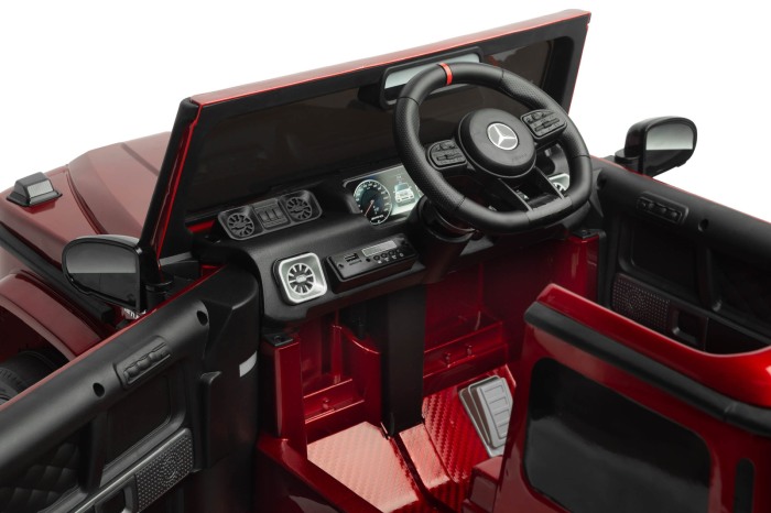 masinuta electrica copii mercedes rosu amg g63 12v bebelul [7]