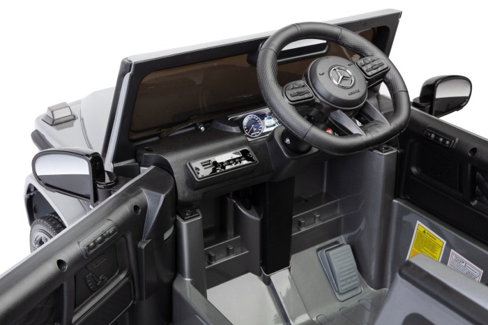 Masinuta electrica, Mercedes Benz AMG G63, cu telecomandă, 12V/7Ah, argintiu [8]
