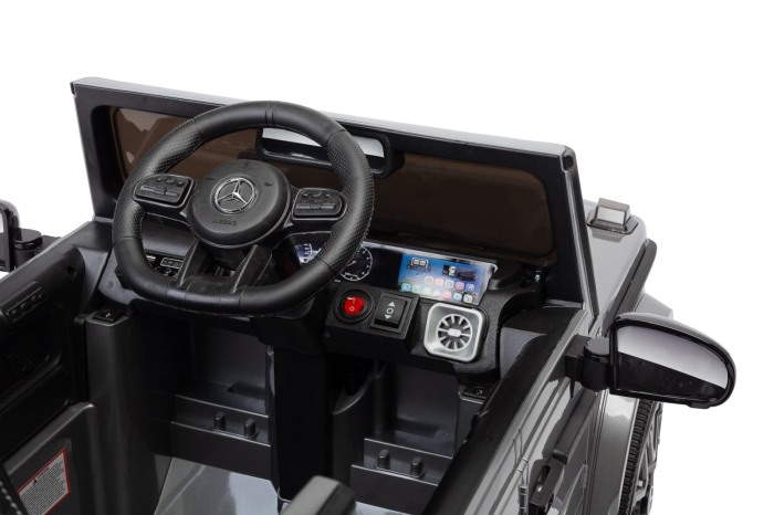 Masinuta electrica, Mercedes Benz AMG G63, cu telecomandă, 12V/7Ah, argintiu [9]
