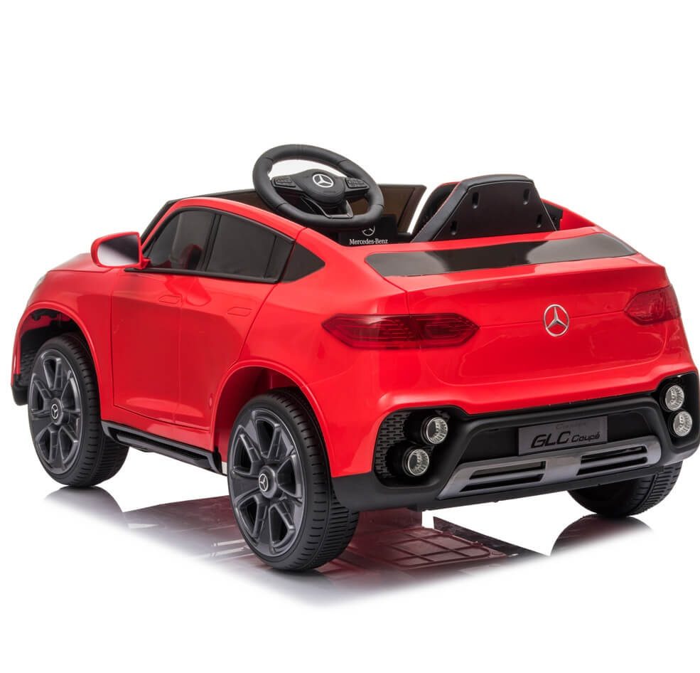 Masinuta electrica Mercedes GLC Coupe copii cu telecomanda roti EVA scaun piele ECO [9]