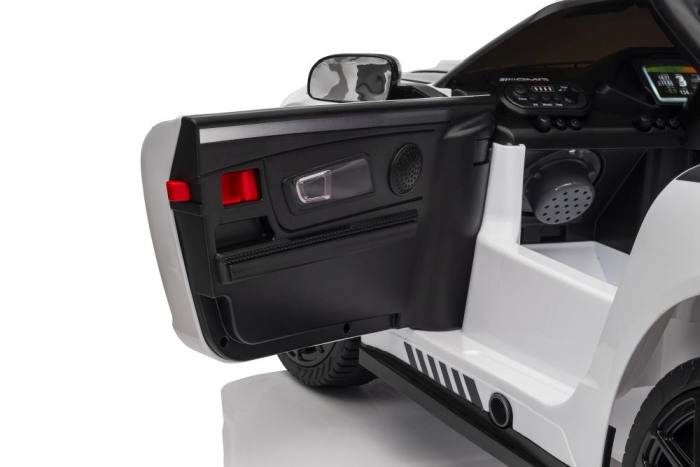 Masinuta electrica Mercedes GT3 pentru copii cu roti EVA, scaun piele ECO si telecomanda [4]