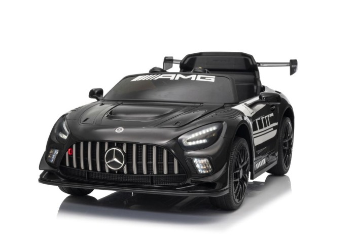 Masinuta electrica Mercedes GT3 pentru copii cu roti EVA, scaun piele ECO si telecomanda [1]